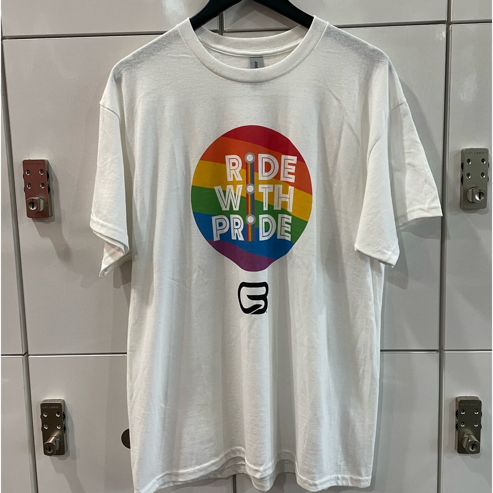 Cyclebar ride with pride tee
